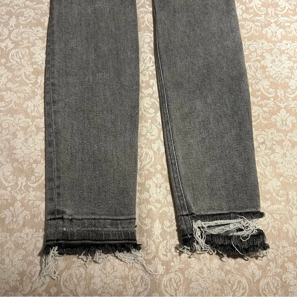 Current/Elliott ~Women’s Ultra High Waist Skinny Jeans Gray Fade Out Destroy 27 - Picture 16 of 16